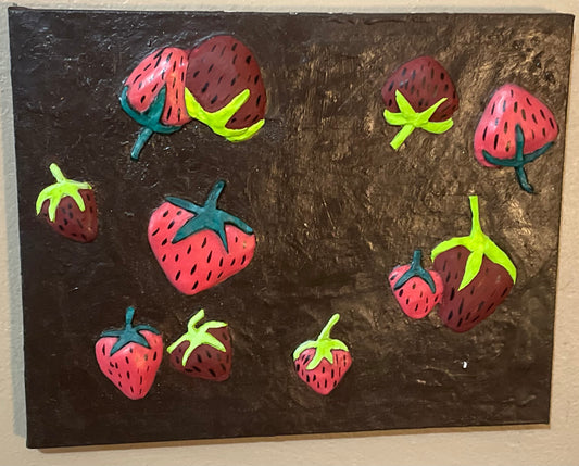 Strawberry painting